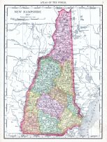 New Hampshire, World Atlas 1913